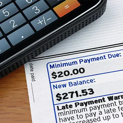 Image of credit card statement