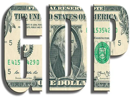 Image of the letters GDP